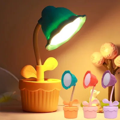 Flower Pot Desk LED Lamp
